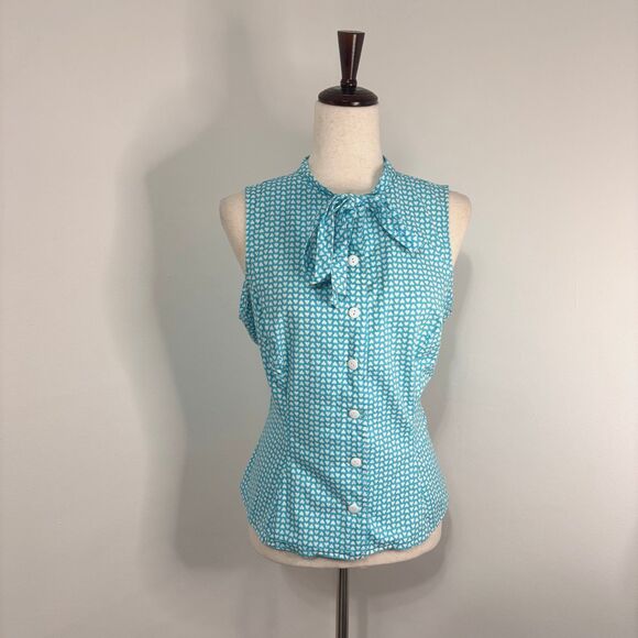 Mandie Bee Tops - Mandie Bee House of Haute Ella Sleeveless Heart Pattern Blouse Sz 1X